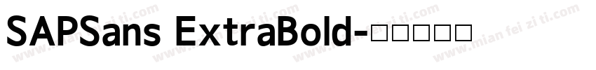 SAPSans ExtraBold字体转换